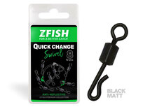 Quick Change Swivels (mat zwart) 10 st.