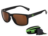 Gepolariseerde Zonnebril Venaris Zwart / Bruin glas + Brillendoos