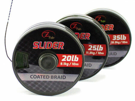 Slider Coated Braid 10 m. Onderlijn materiaal