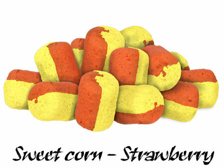 Duo Dumbel Wafters 6x8 mm | Sweet corn - Strawberry