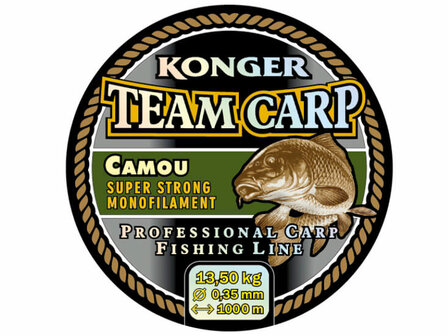 Team Carp Karperlijn Camouflage 1000 m.