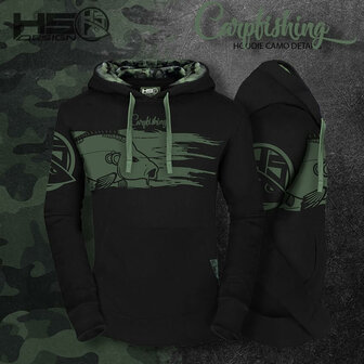 Karper Hoodie Camo details Carpfishing