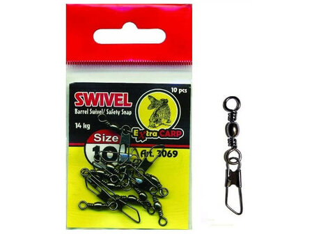 Tonwartel + Safety Snap 10 st. (Extra Carp)