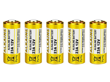 12V 23A batterijen Alkaline 5 st