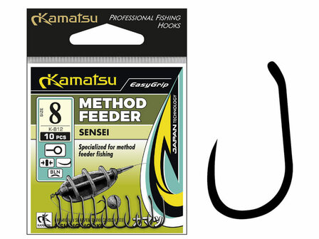 Kamatsu Method Feeder haken Sensei Barbless 10 st.