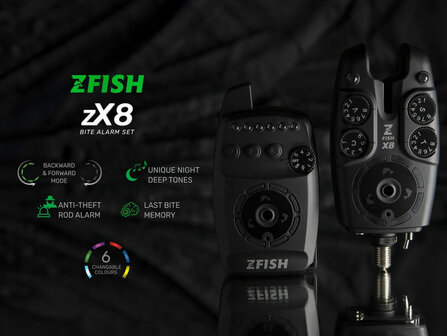 Z-Fish Draadloze Beetmelder set ZX8 + otnvanger