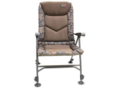 Karperstoel Deluxe Camouflage + Armleuningen