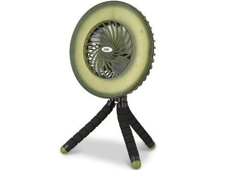 NGT Ventilator + LED verlichting + Powerbank Verstelbare standen