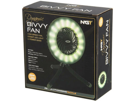 NGT Ventilator + LED verlichting + Powerbank Verpakking