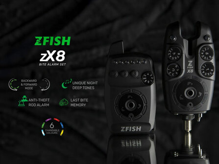 Z-Fish Draadloze Beetmelder set ZX8 + otnvanger