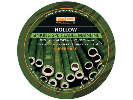 PB Products Hollow Braid 450 m. Gevlochten Lijn 0,23 mm (25 lb)