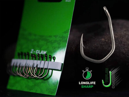 Teflon Karperhaken Z-Claw Karper Klauwhaken