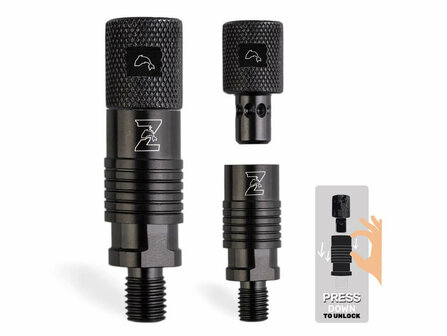 Quick Release Connector Zwart Uitleg gebruiksaanwijzing