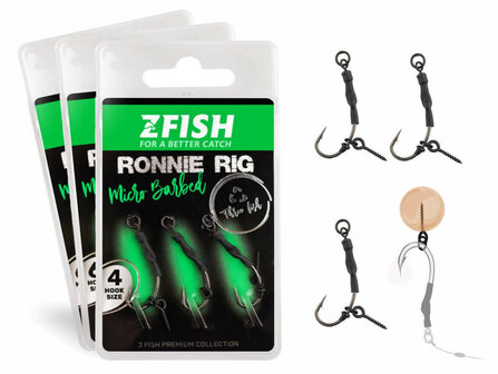 Ronnie Rig + Bait Screw 3 st.