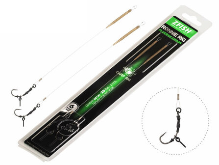 Fluorocarbon Ronnie Rig + Bait Screw 2 st.