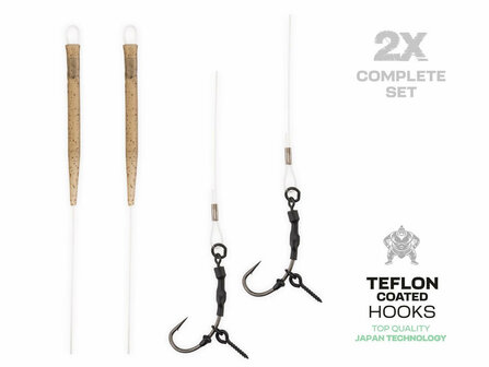 Set Fluorocarbon Ronnie Rigs + Bait Screw 2 st.