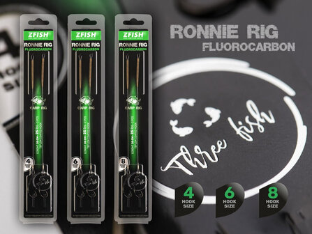 Z-Fish Fluorocarbon Ronnie Rig + Bait Screw 2 st.