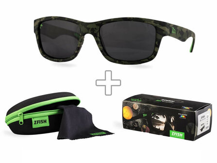 Gepolariseerde Zonnebril Mercura Camouflage + Brillendoos + Schoonmaakdoekje