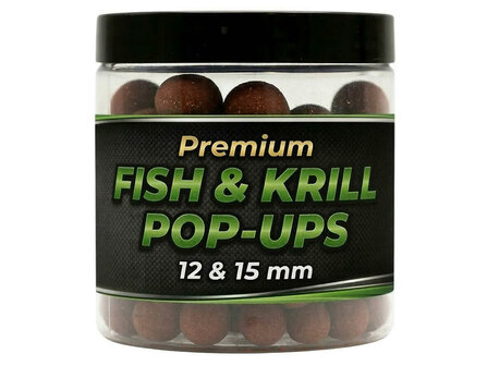 Fish &amp; Krill Pop-Ups 12 &amp; 15 mm - 80 gr - XL Baits