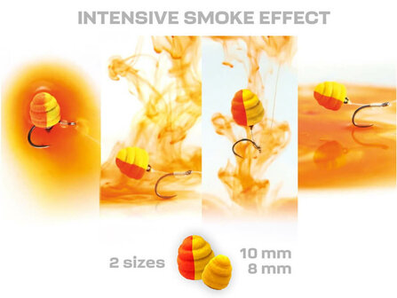 Z-Fish Smoke Hurricane Wafters 8 + 10 mm