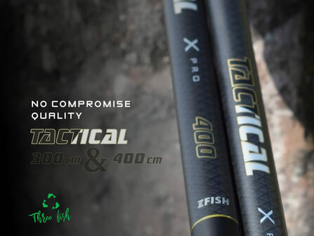 Z-Fish Carbon Schepnetsteel 4 meter Tactical (3-delig)
