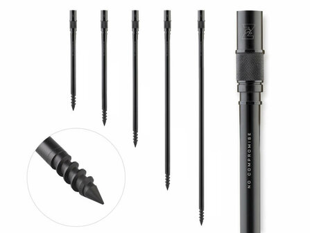 Vantage Drill Bankstick Zwart (30 - 180 cm)