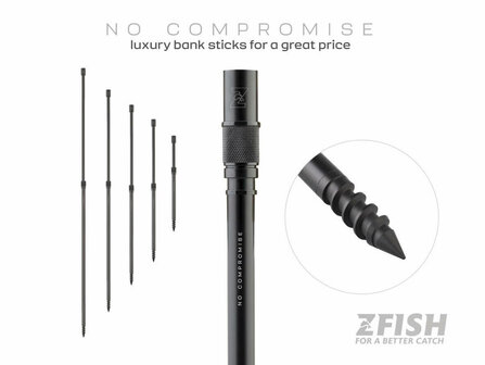 Z-Fish Vantage Drill Bankstick Zwart (30 - 180 cm)