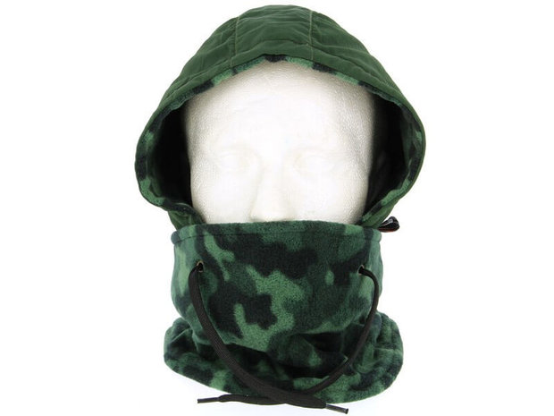 Fleece Bivakmuts Camouflage Deluxe (NGT)