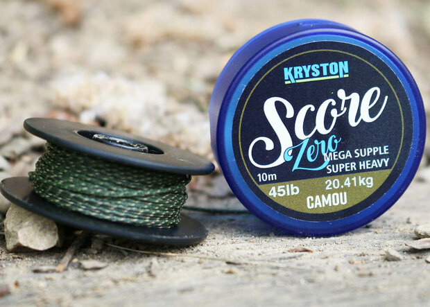 Kryston Score ZERO Loodvrije Leader 45 lb Camou 10 m.