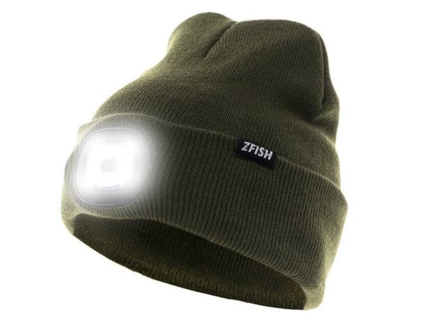 Muts / Beanie Groen + LED verlichting