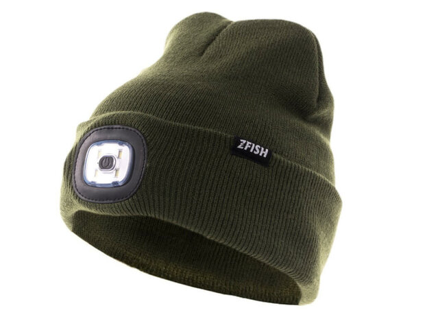 Muts / Beanie Groen + LED lamp