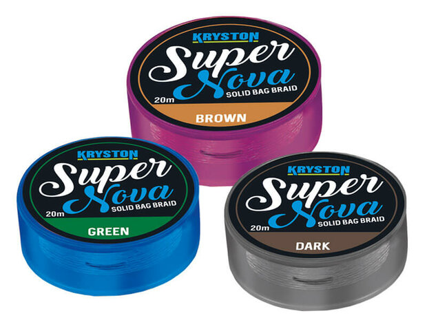 Kryston Super Nova Slow Sinking Supple Braid 20 m. Kleuren