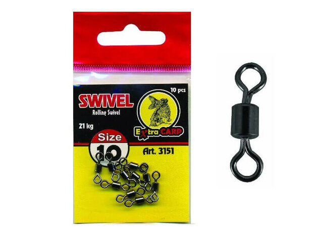 Karper Swivels 10 st. | Wartel Maat 8