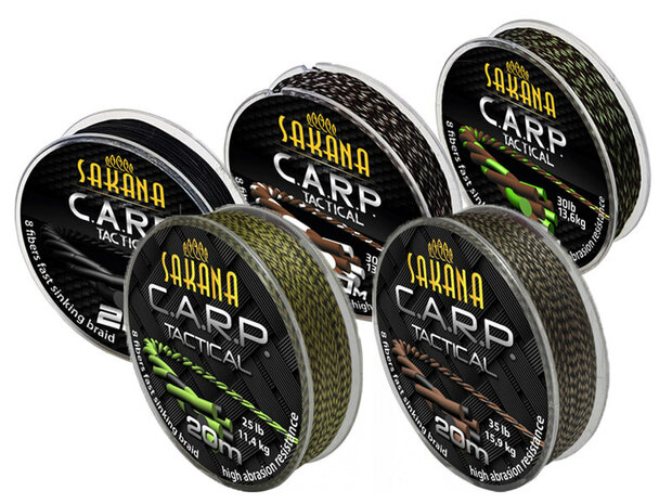 Tactical Carp 20 m. Camou Onderlijn materiaal