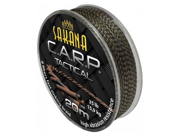 Tactical Carp Onderlijn materiaal Camo Bruin / Zwart