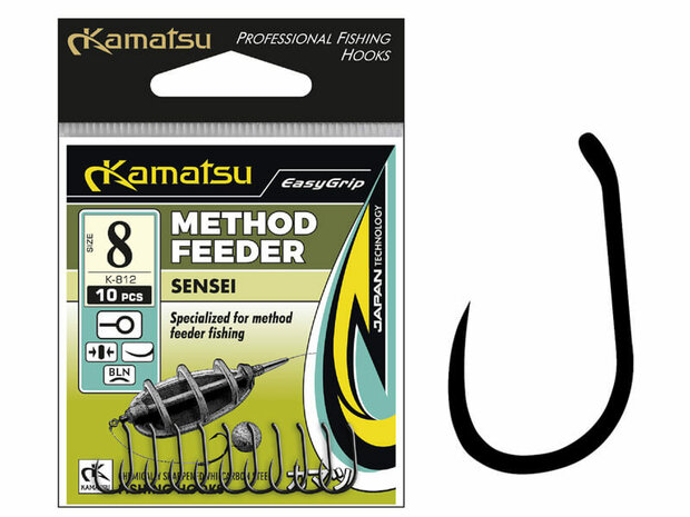 Kamatsu Method Feeder haken Sensei Barbless 10 st.