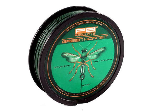 Green Hornet 20 m. Coated Braid Onderlijn materiaal (PB Products)