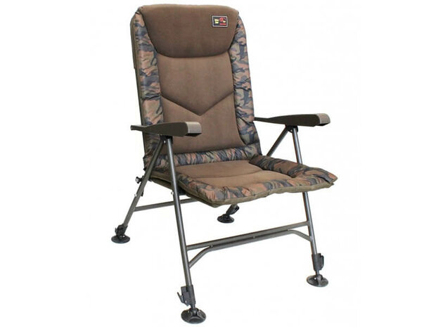 Karperstoel Deluxe Camo + Armleuningen