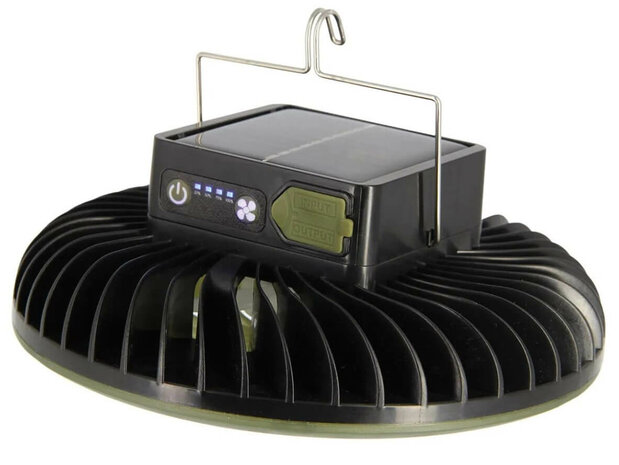 NGT Ventilator + LED verlichting + Powerbank Solarpanel