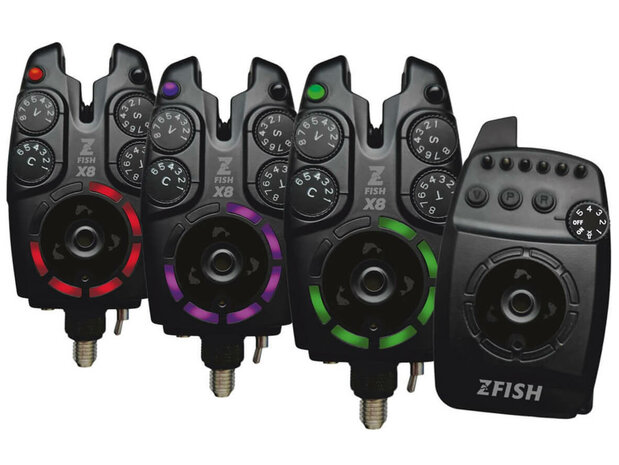 Z-Fish Draadloze Beetmelder set ZX8 3+1