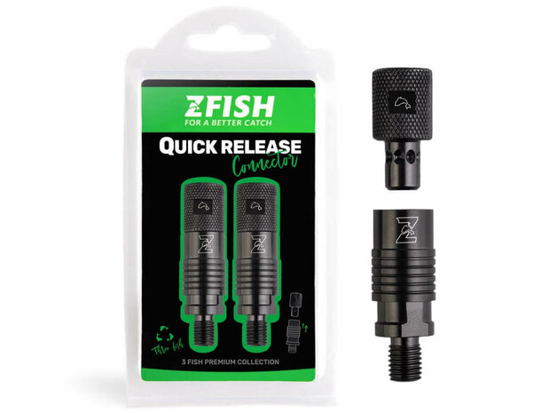 Quick Release Connector Zwart 2 st.