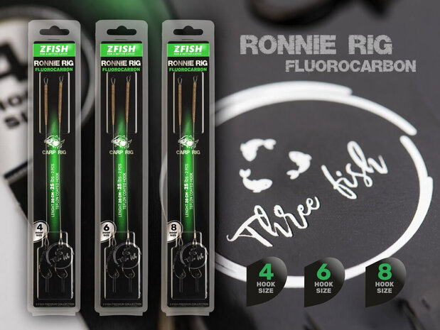 Z-Fish Fluorocarbon Ronnie Rig + Bait Screw 2 st.