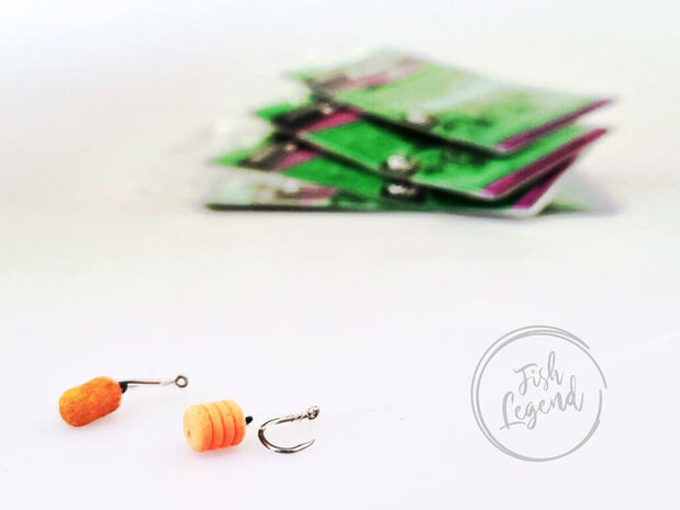 Z-Fish Fluorocarbon D-Rig + Bait Spike 5 st. feeder onderlijnen