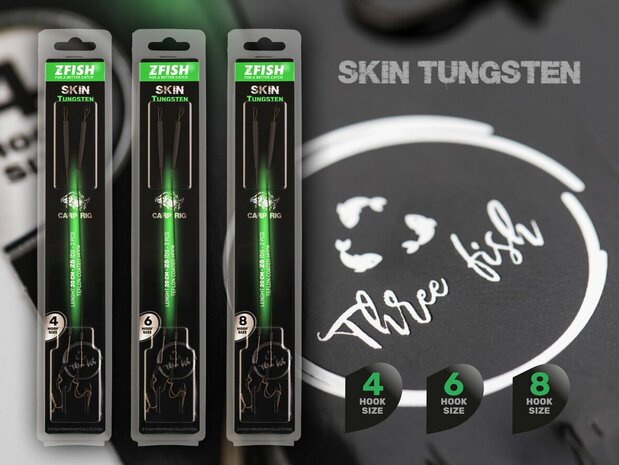 Z-Fish Skin Tungsten Rig 20 cm - 3 maten