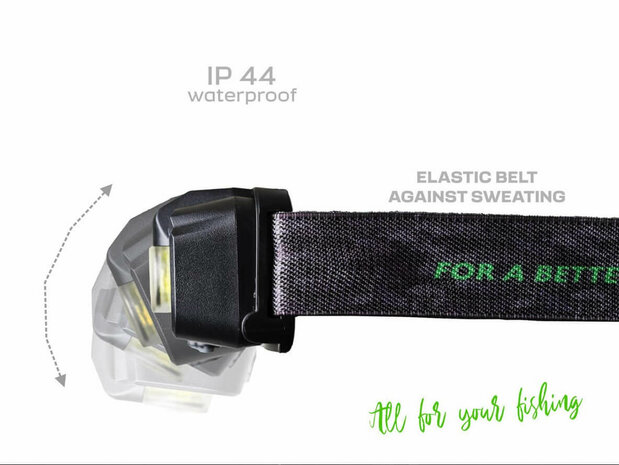 Oplaadbare Hoofdlamp Lumenix 340 lumen verstelbaar