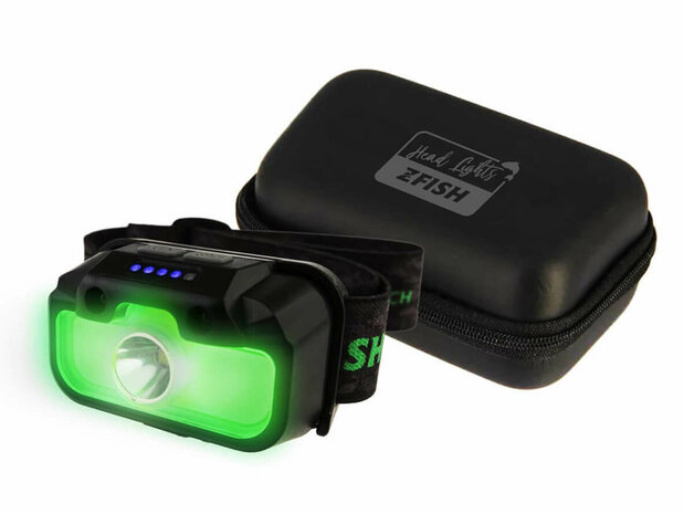 Oplaadbare Hoofdlamp Lumenix 340 lumen + Hardcase Opberghoes