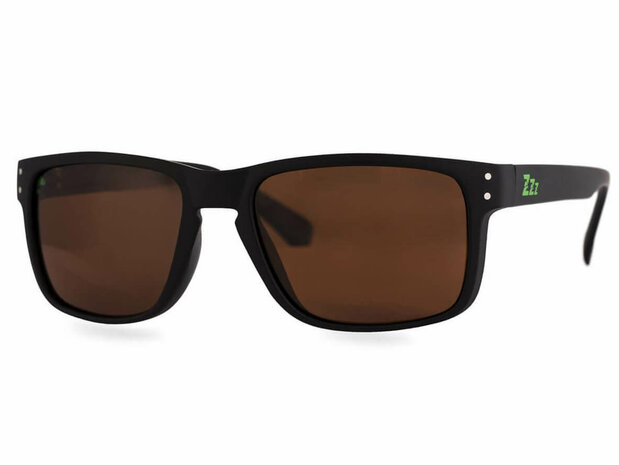 Polariserende Zonnebril Venaris Zwart / Bruin glas + Brillendoos