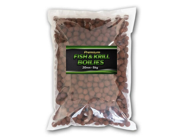 Premium Fish & Krill Boilies 20mm - 5kg - XL Baits