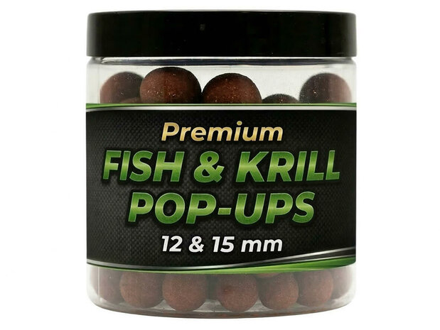 Fish & Krill Pop-Ups 12 & 15 mm - 80 gr - XL Baits