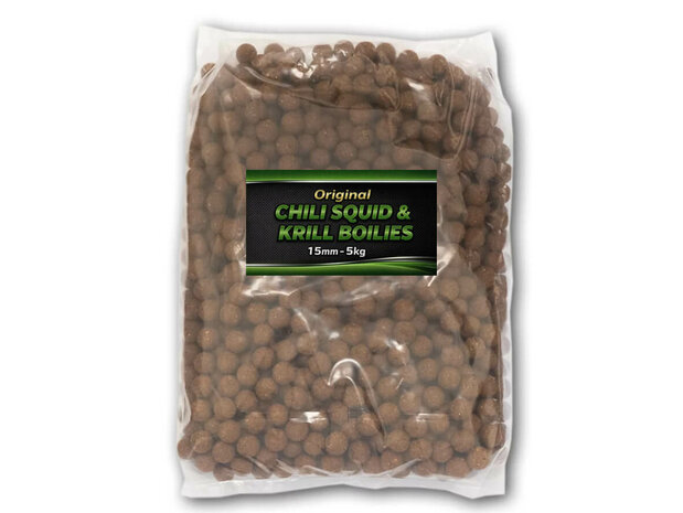 Chili Squid & Krill Boilies 15mm - 5kg - XL Baits